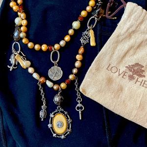A Love Heals champagne pearl bohemian necklace
